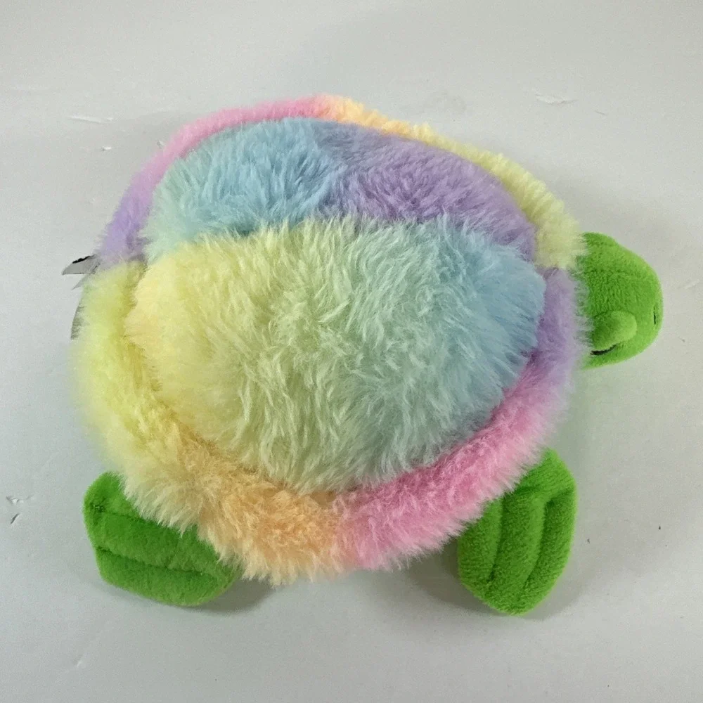 Fiesta Rainbow Sherbet Turtle Plush Glitter Eyes 7